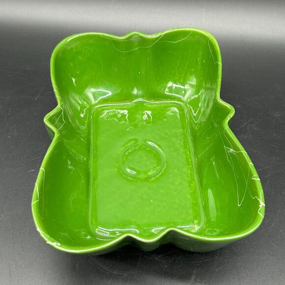 Shawnee USA 151 Planter Butterfly Shaped Swirly Design Vintage Pine Green (F) - Picture 2 of 5